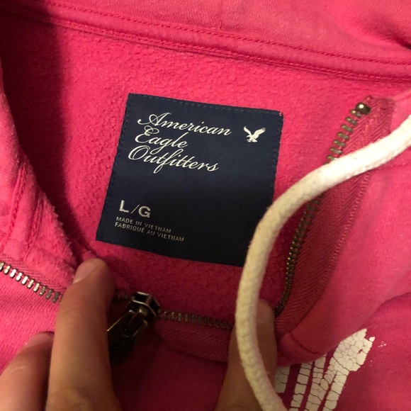 American Eagle 3/4 Zip hoodie - Picture 2 of 3